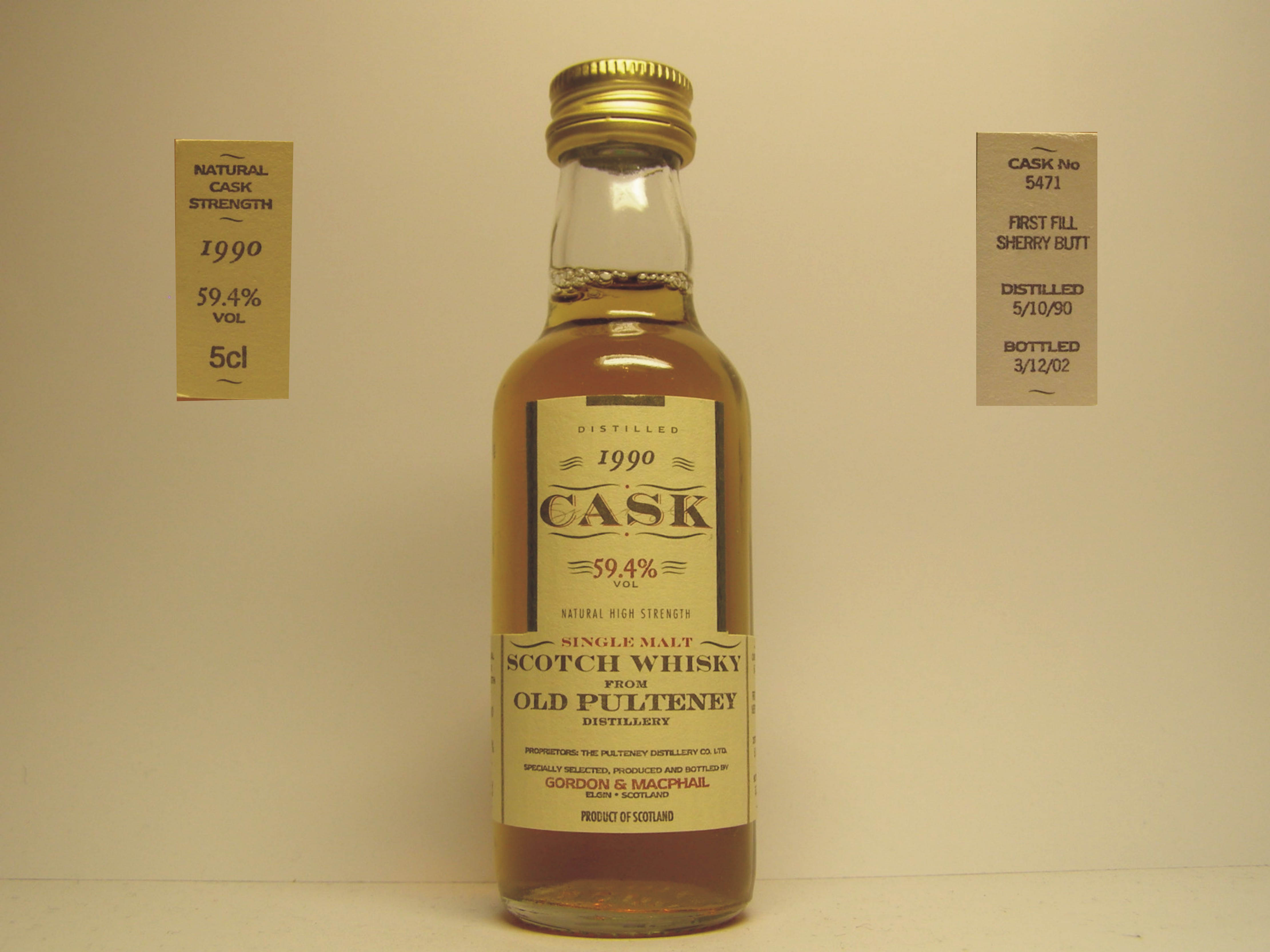 SMSW 12yo 1990-2002 "G&M Cask" 5cl 59,4%VOL